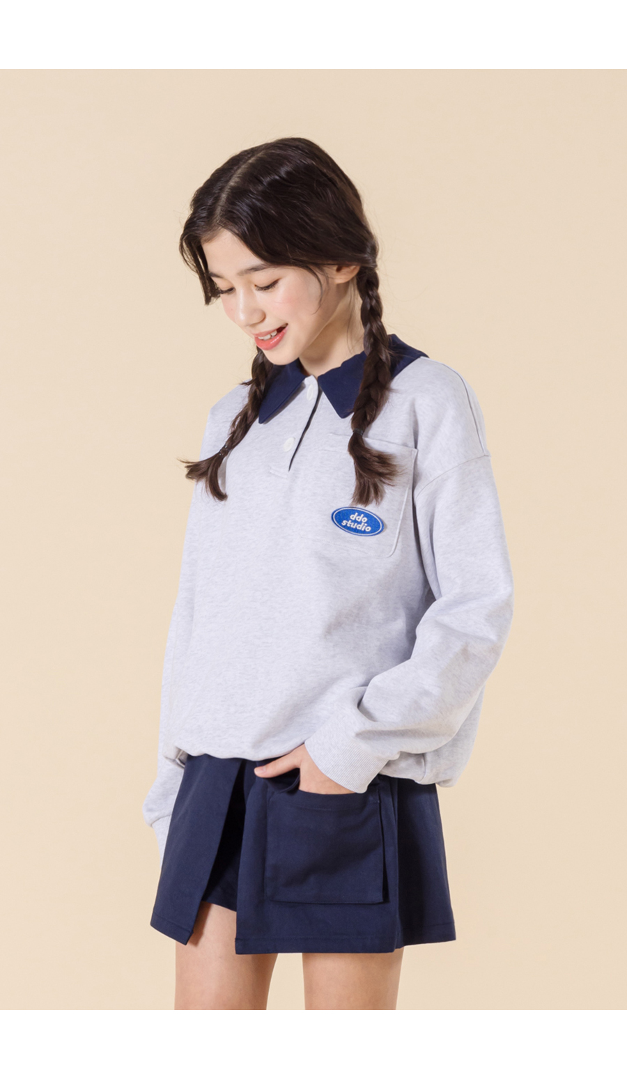 ILOVEJ-G.티크 랩스커트 팬츠 GXSPT07│삼성물산 온라인몰 SSF Shop, image size:900x1549